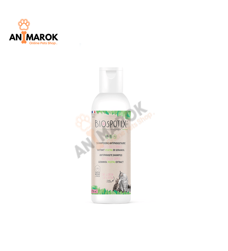 BIOGANCE BIOSPOTIX Shampooing Antiparasitaire Chat 250 ml