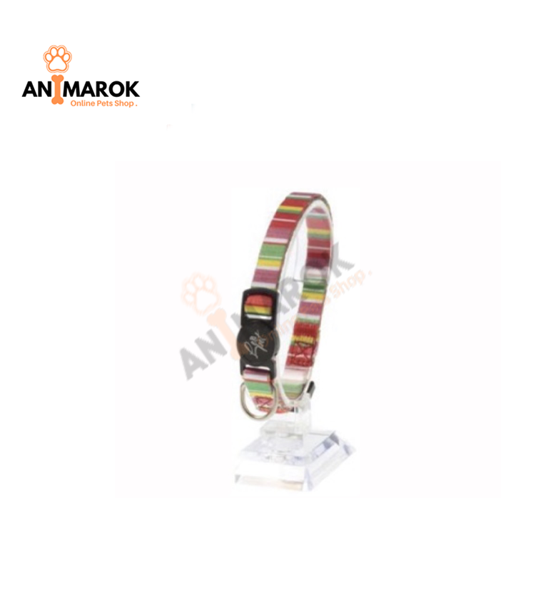 Leopet collier pour chats imprimé Rayures couleurs ass