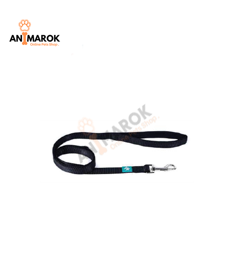 Leopet laisse en nylon noir (XS-S / M/ L)