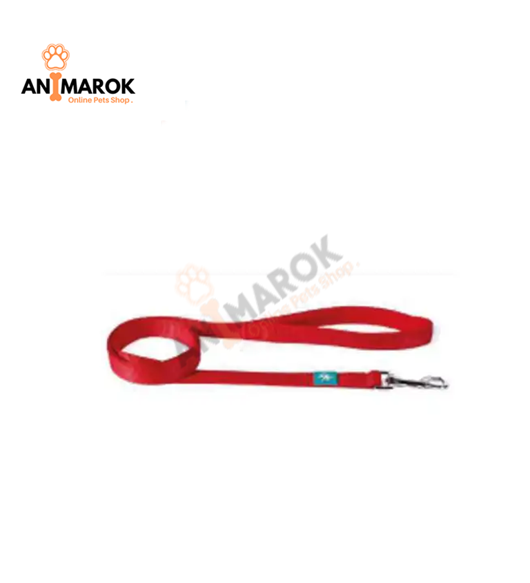 Leopet laisse en nylon rouge ( XS-S/ M- L)